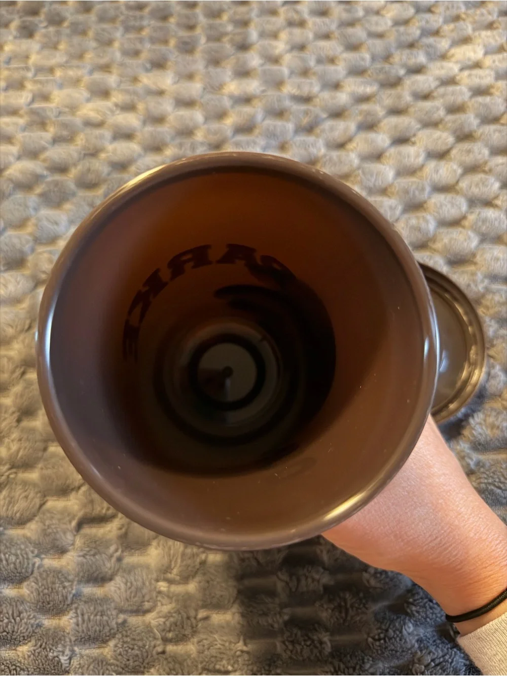 Parke Matte brown Tumbler with Bright Pink Logo